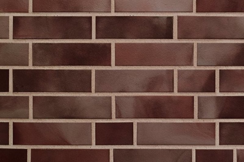 Клинкерная фасадная плитка облицовочная под кирпич ABC Aubergine 240*52*10 мм