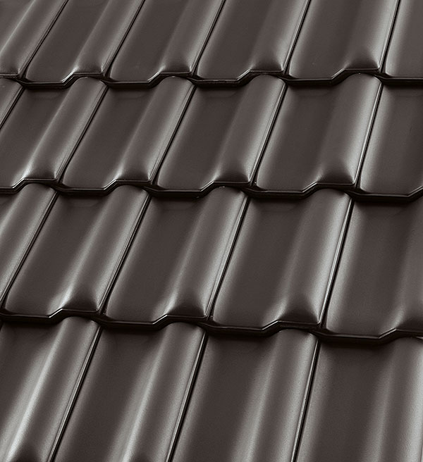 Керамическая черепица рядовая Roben Flandern темно-коричневый ангоб