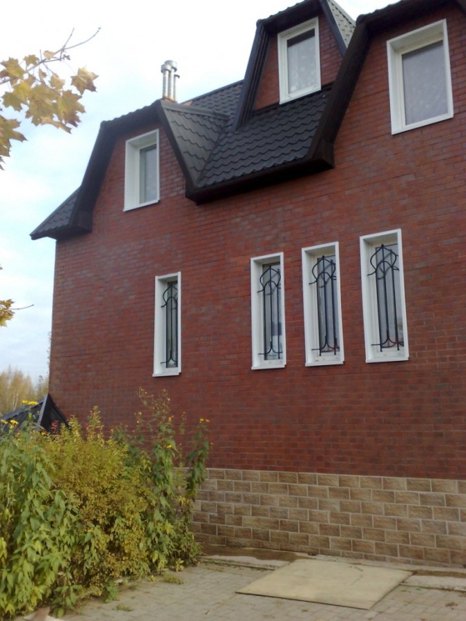 Клинкерная фасадная плитка облицовочная под камень Stroeher (Штроер) Kerabig KS 14 braun-bunt рельефная, 302*148*12 мм