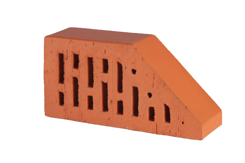 Lode JANKA F16 гладкий, 250*120*65 мм, Кирпич фигурный пустотелый  красный