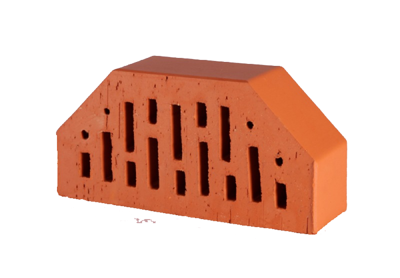 Lode JANKA F7 гладкий, 250*120*65 мм, Кирпич фигурный пустотелый  красный
