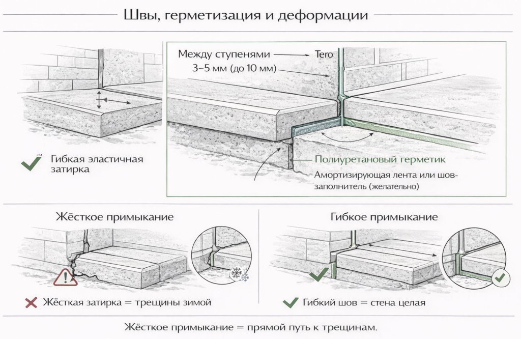 Швы и герметизация