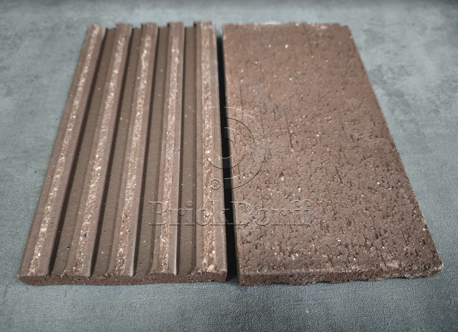 Тротуарная плитка клинкерная коричневая, Braun Ceramix, 200*100*16 мм