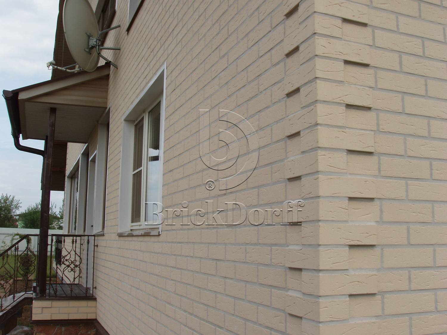 Клинкерная фасадная плитка облицовочная под кирпич Stroeher (Штроер) Keraprotect 410 groningen рельефная NF11, 240*71*11 мм