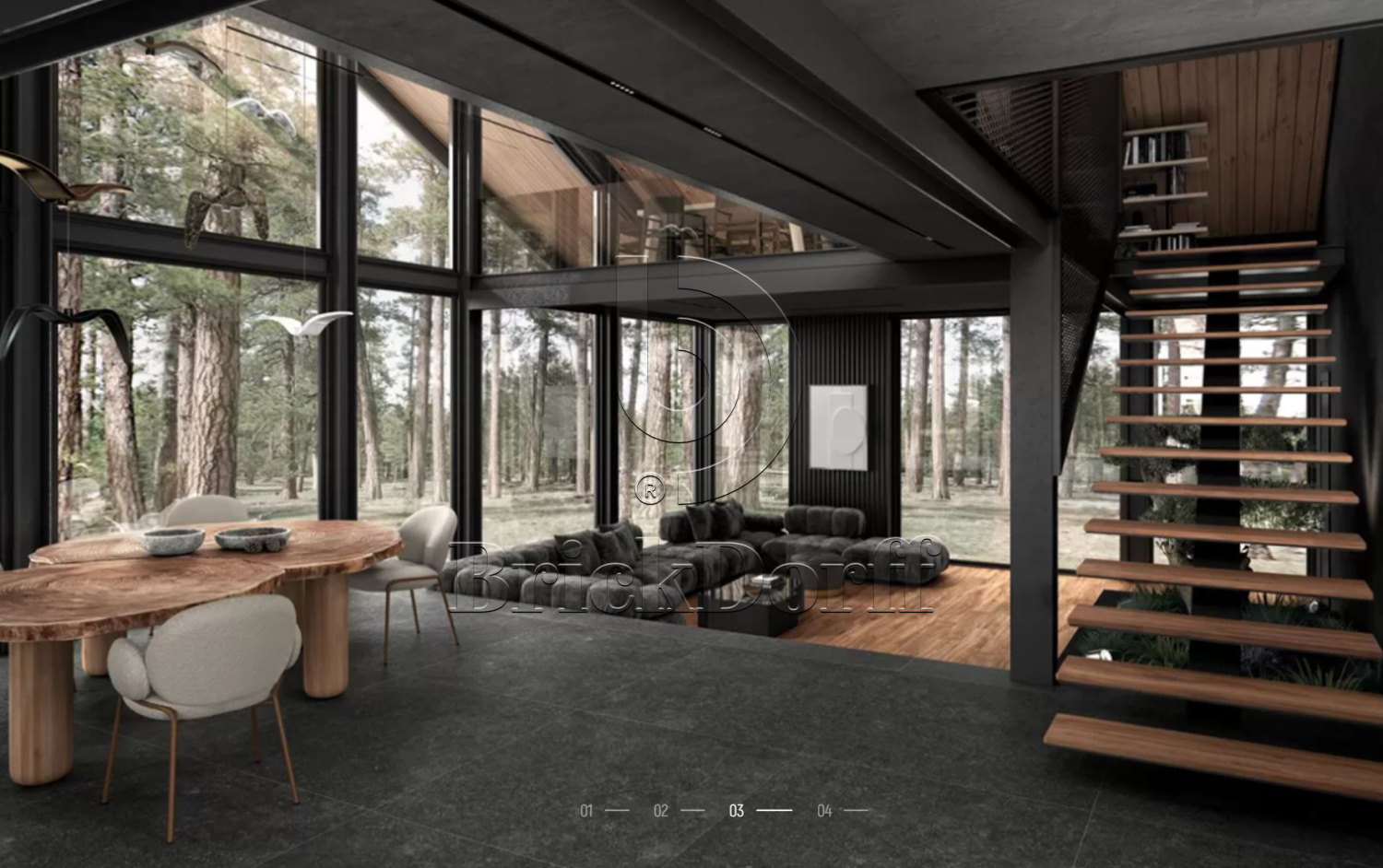 Ardenas ANTRACITA Exagres 330*330*12 мм, клинкерная ступень флорентинер- с капиносом, противоскользящая