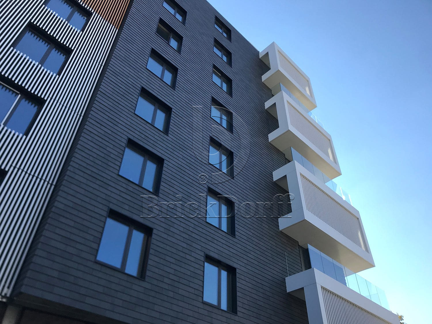 Tempio Rustikotta ANTHRACITE 200x400x14мм Дранка керамическая плитка для навесного вент Фасада и Кровли