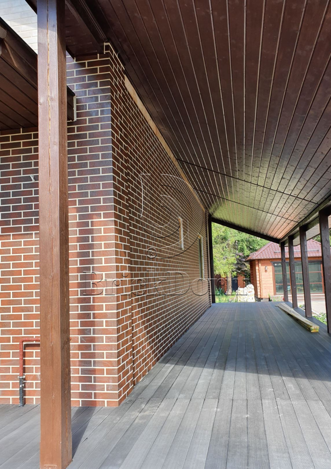 Semir Brown 245X66х7,4 мм Клинкерная фасадная плитка под кирпич облицовочная, коричневая