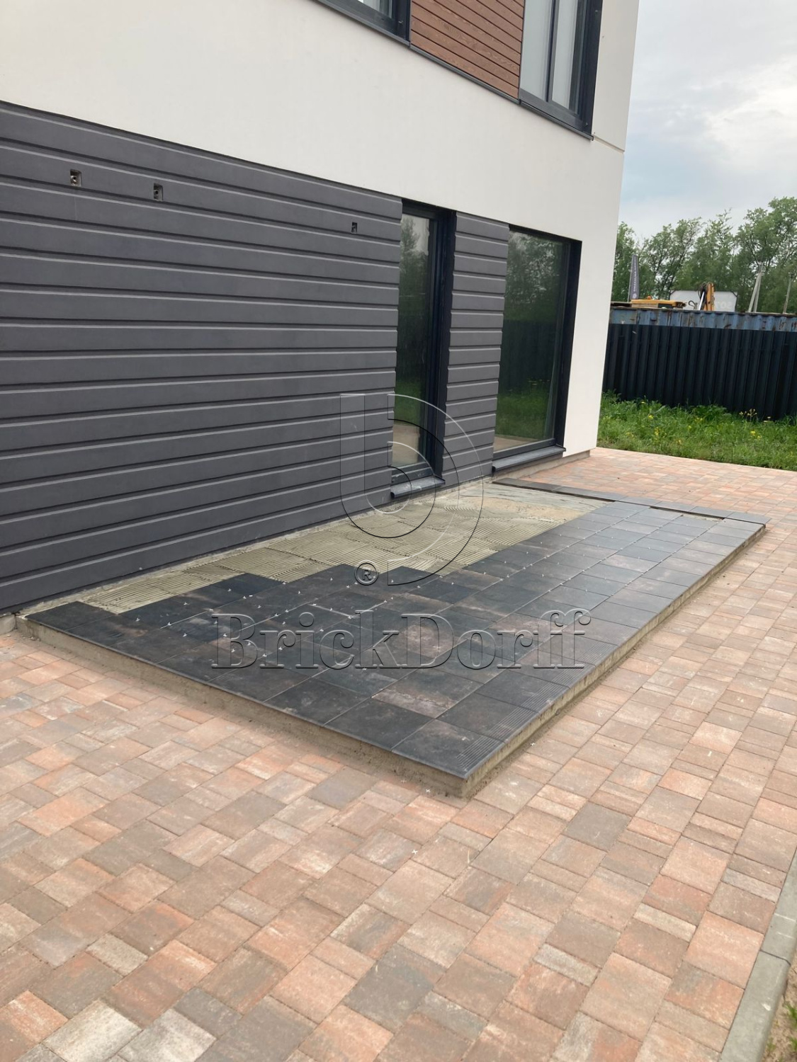 Клинкерная ступень флорентинер Scandiano Brown противоскользящая с капиносом, коричневый 330x300x11 мм