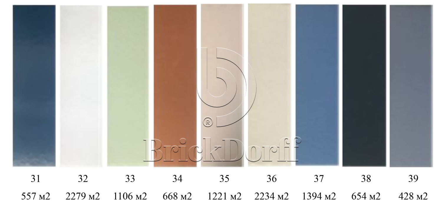 №39 Глазурованная Фасадная плитка Клинкерная облицовочная под кирпич 283х84х11 мм цвет серый RAL