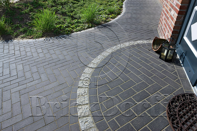 Тротуарная плитка / брусчатка Клинкерная черная LHL klinker TYBET 200*100*51 мм