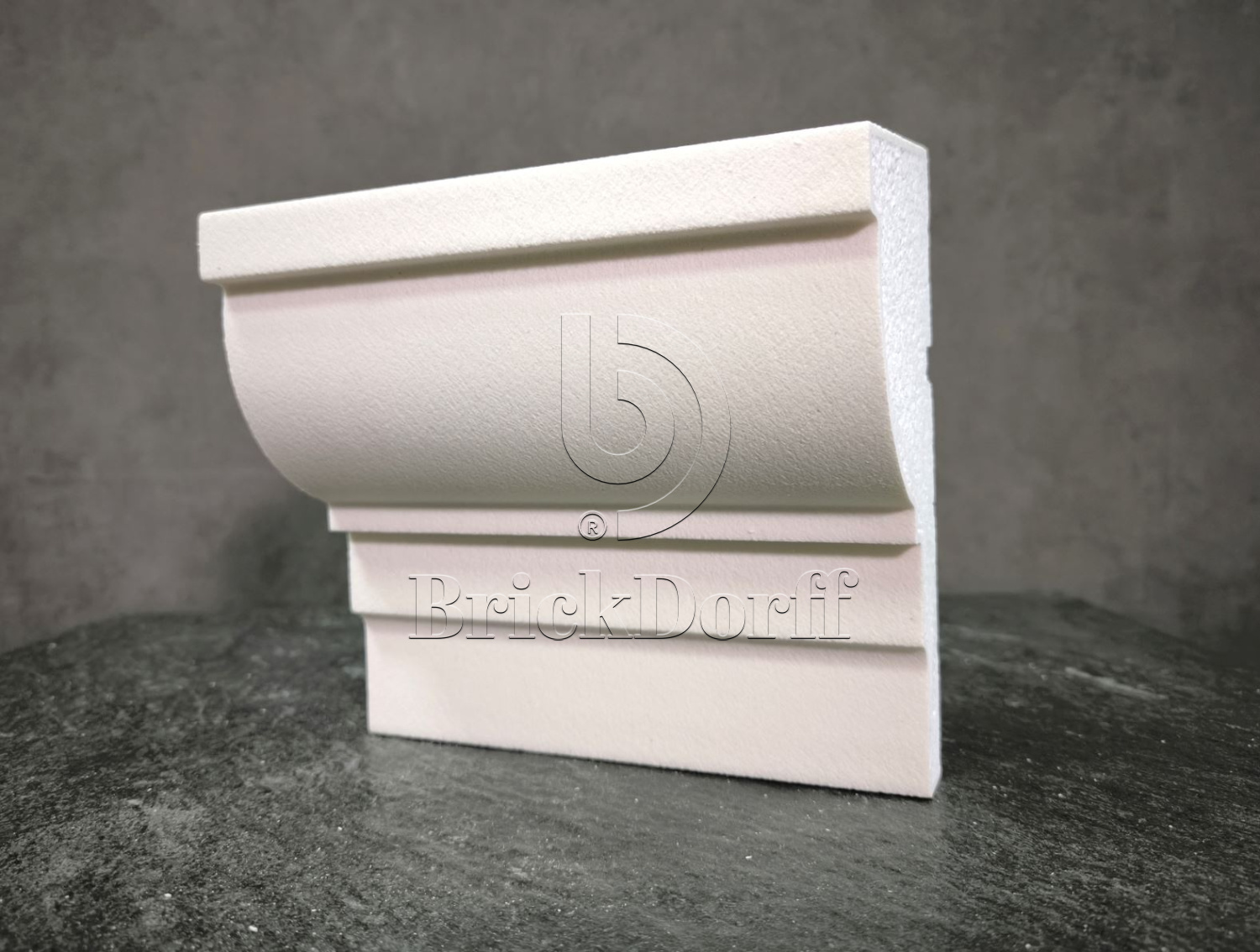 КАРНИЗ для Фасада и Интерьера - лепнина, декор из пенополистирола КВ-190/1 190*95*2000 мм