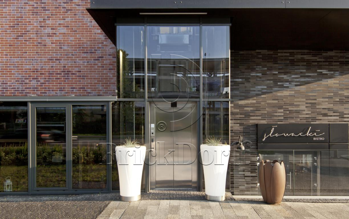 Atlantis KohleBrand Schieferstruktur 365x52x10 мм, ABC Клинкерная фасадная плитка под кирпич ригельная Langformat