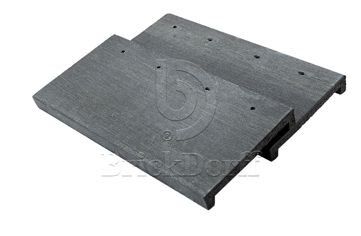 NORDIC 14 Schieferschwarz 365x250x30x14, ABC Клинкерная плитка для навесного вент Фасада и Кровли