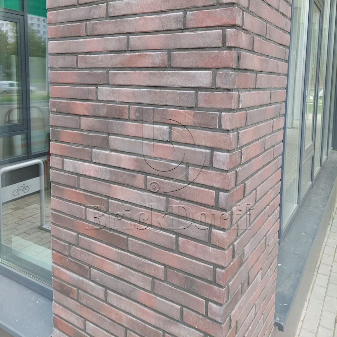 Фасадная ригельная плитка под клинкер Life Brick Лонг 630, 430*52*15 мм