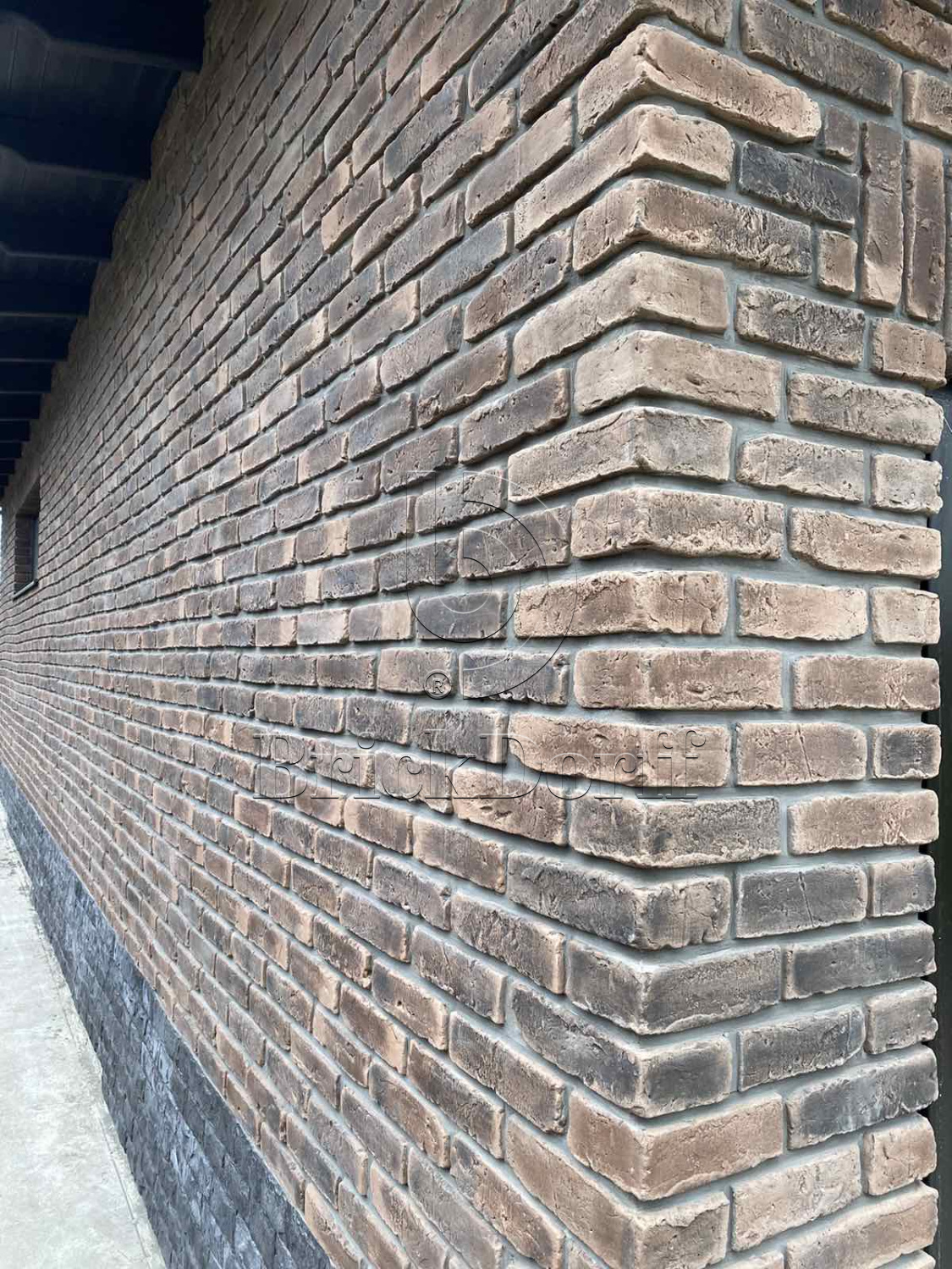 4.T Скандинавский кирпич 120-130*60-70*15 мм, декоративный камень для фасада и интерьера Petra