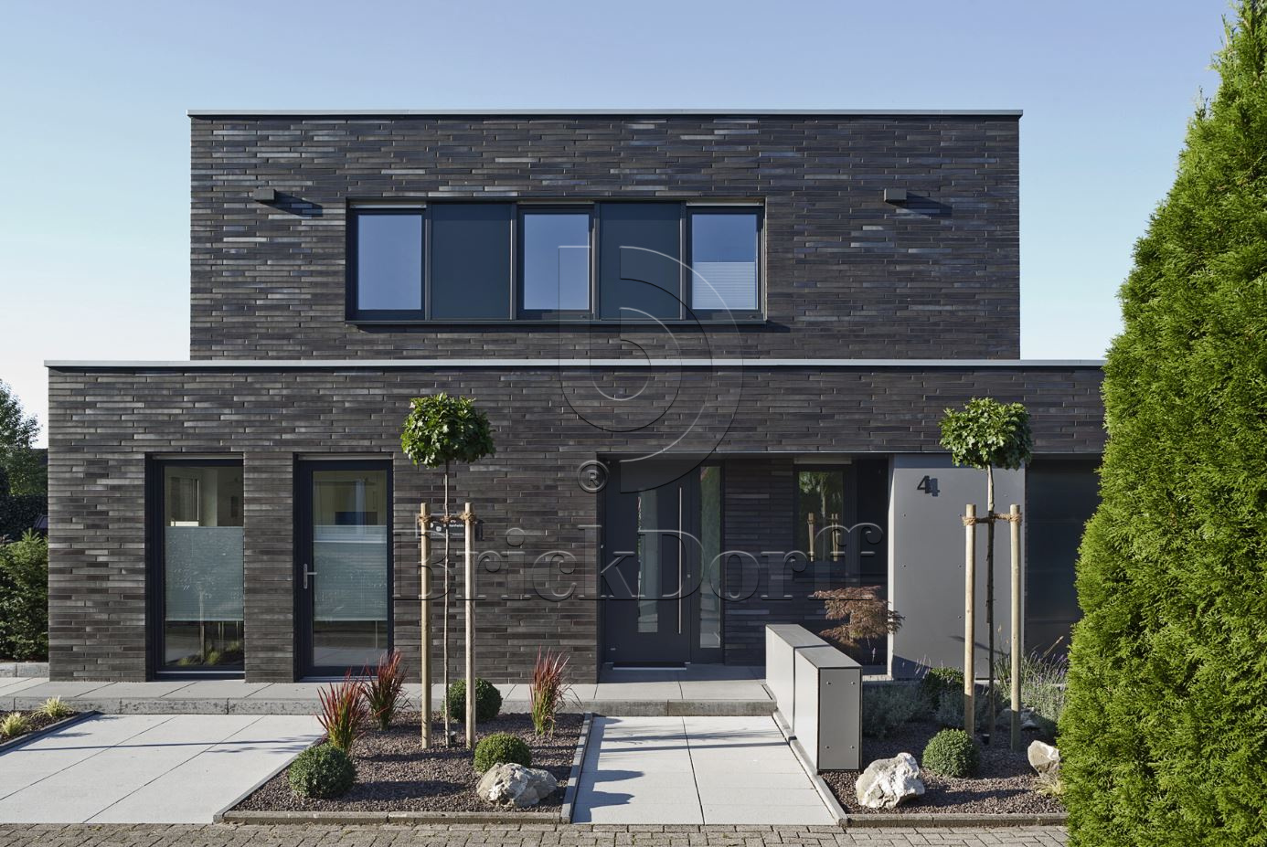 Кирпич облицовочный Клинкерный ABC 5954 Dresden schwarz-blau-bunt glat 55NF 240*71*55 мм