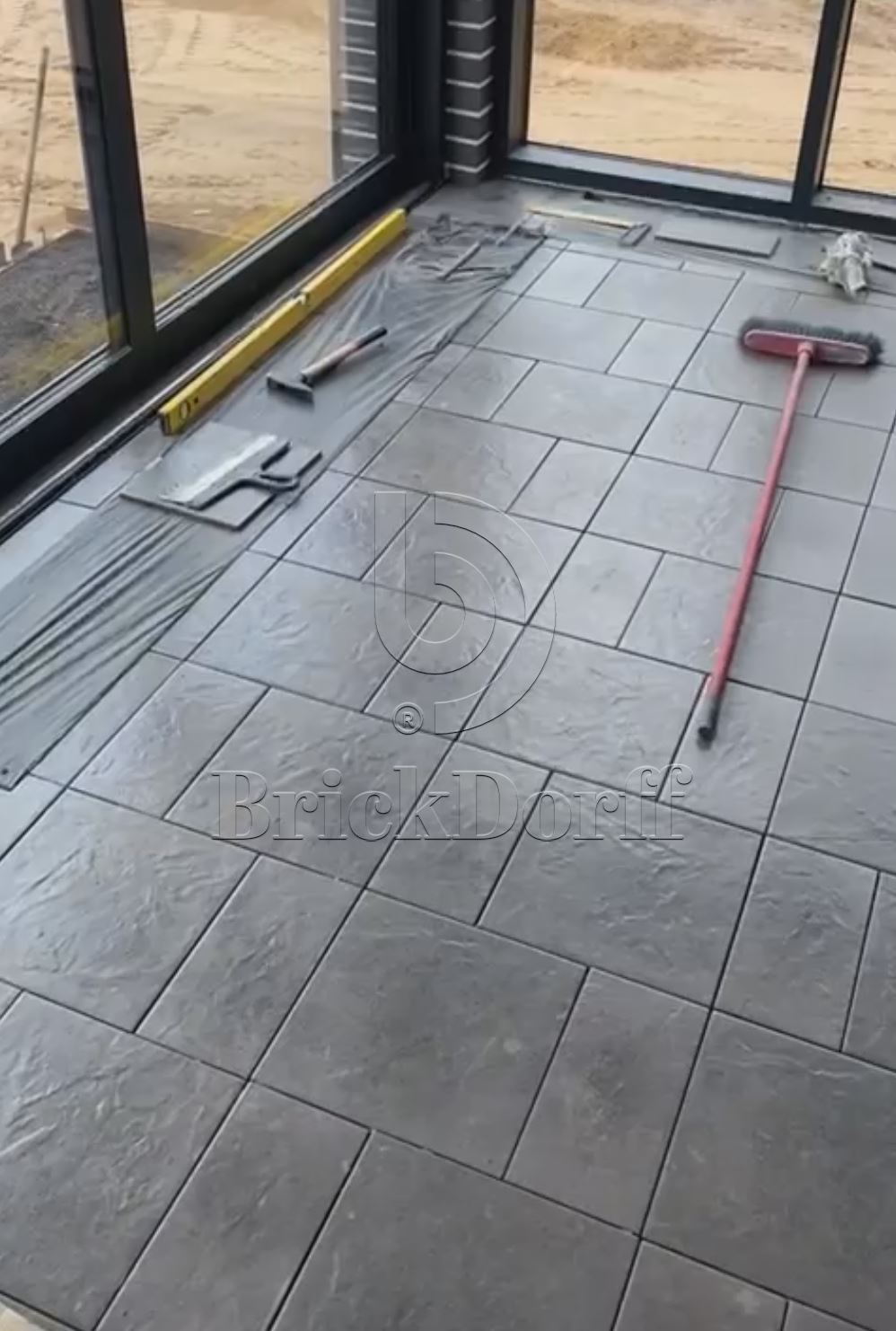 Клинкерная плитка Taurus Grys 300x300x11 – для улицы, террасы, крыльца, лестницы, морозостойкая