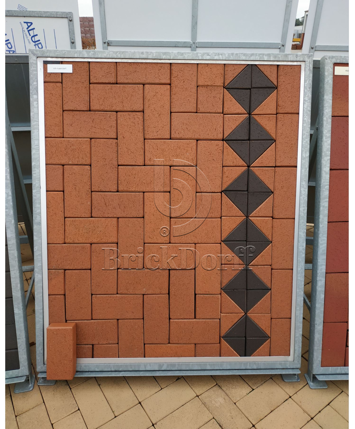 Тротуарная плитка клинкерная ABC Rot-nuanciert (Рот-нуанкиерт) 200*100*20 мм