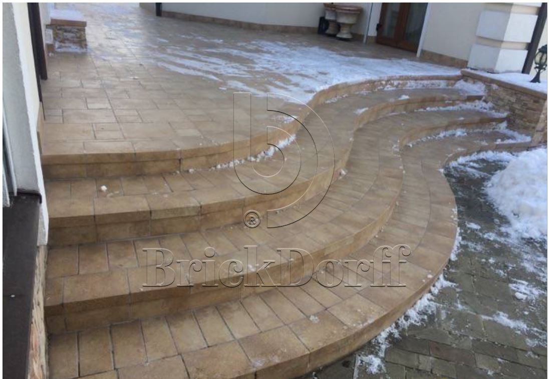 Клинкерная Плитка напольная противоскользящая Stroeher KERAPLATTE ROCCIA 835 sandos 240*115*10 мм