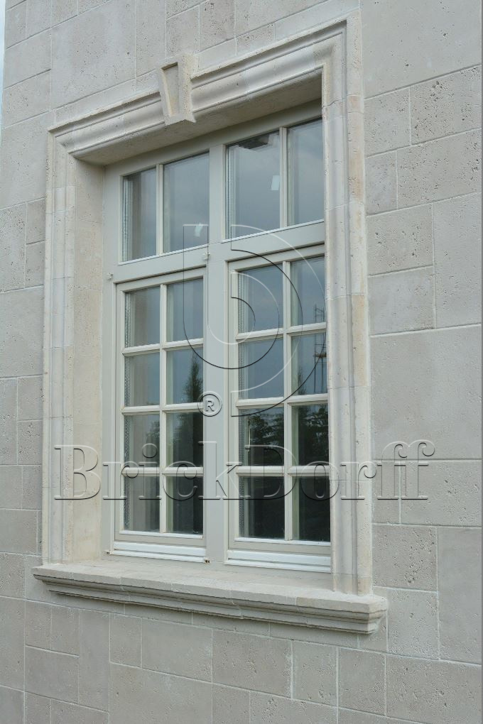 Фасадная облицовочная декоративная плитка травертин-касса 01