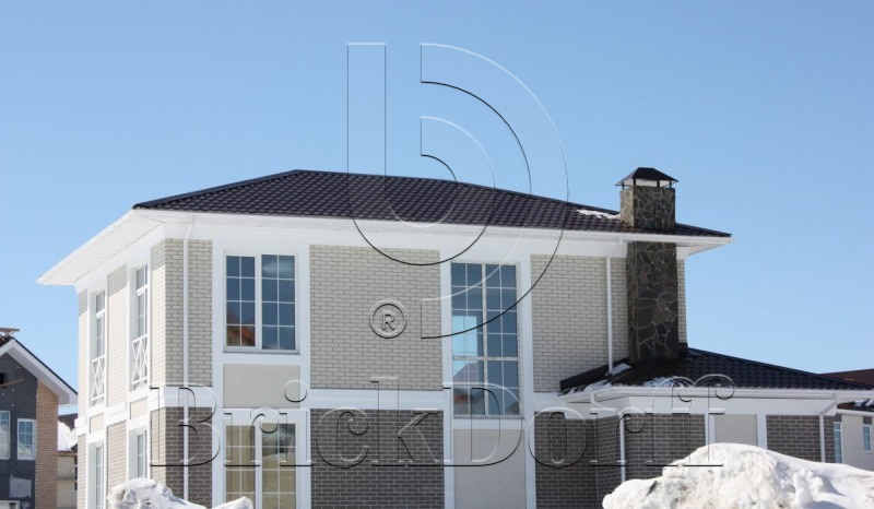 Фасадная Термопанель из пенополистирола ППС 60 мм с клинкерной плиткой ALASKA Beige glatt 240*71*7 мм