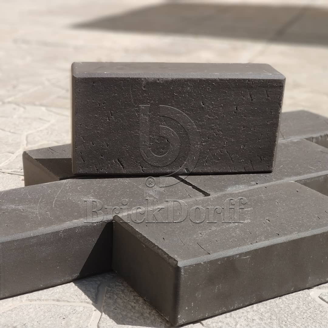 Тротуарная плитка / брусчатка Клинкерная черная LHL klinker TYBET 200*100*51 мм