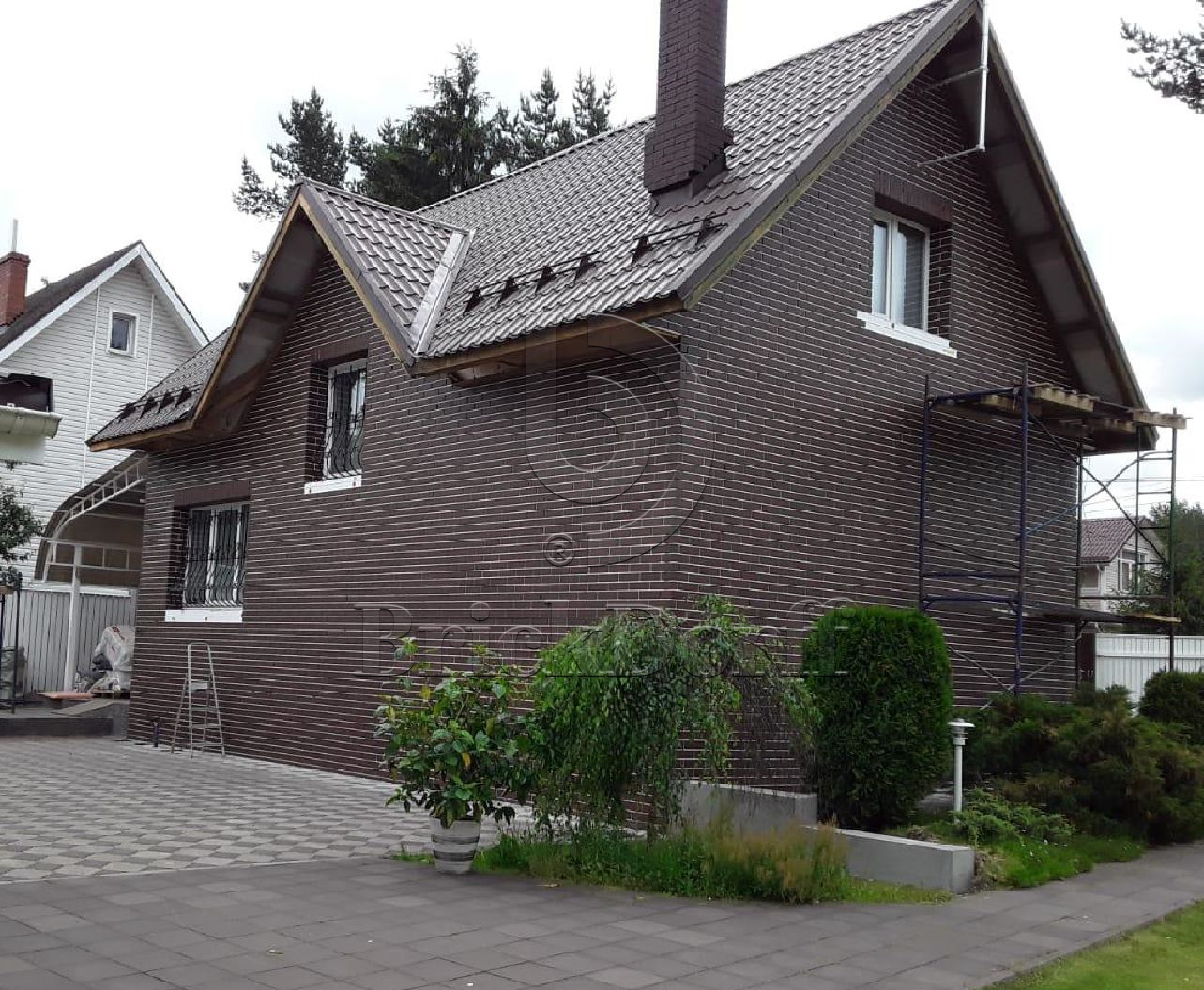 CLOUD BROWN 245X66х7,4 мм Клинкерная фасадная плитка под кирпич облицовочная коричневая