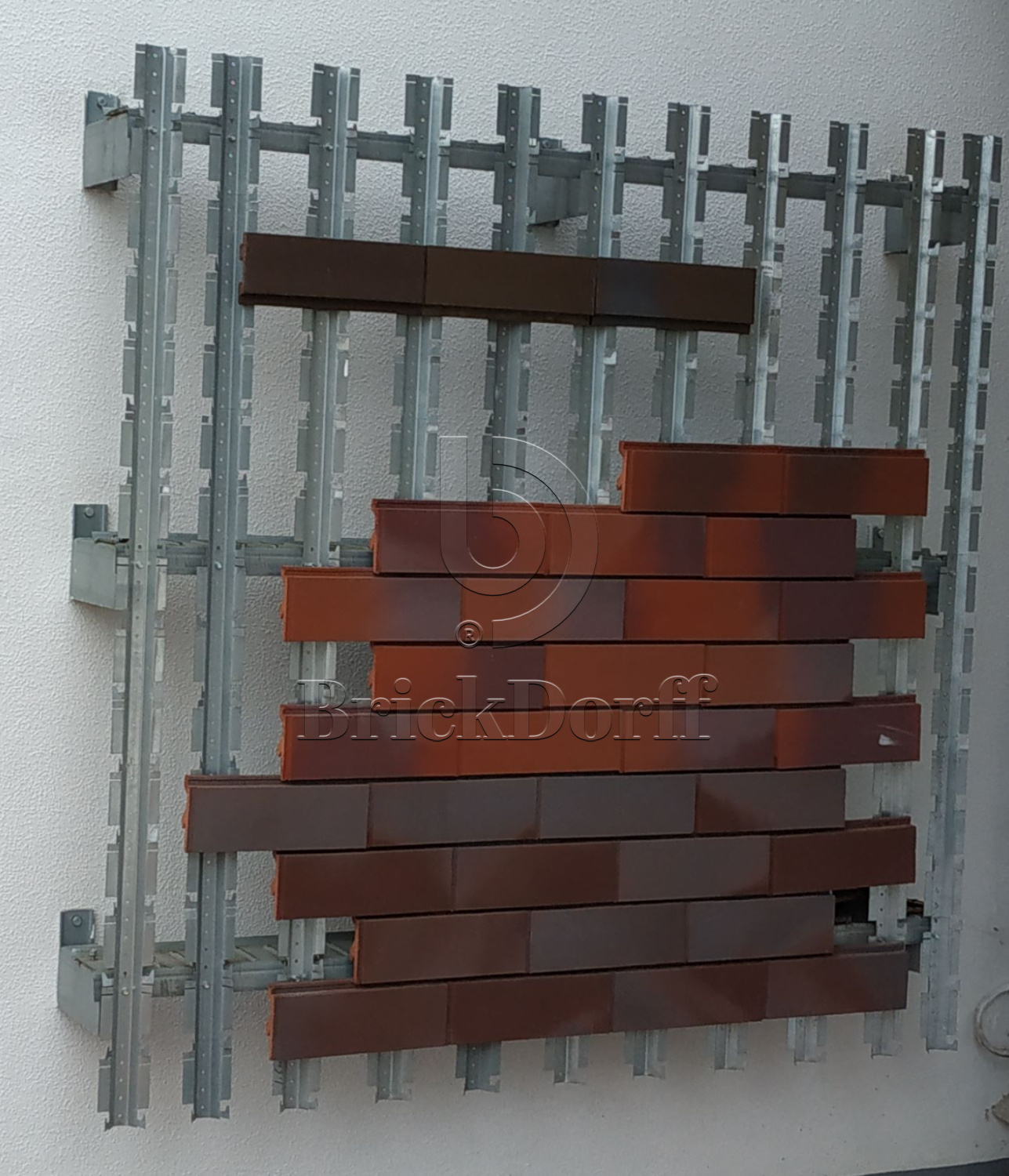 Клинкерная Плитка для Вентилируемых фасадов без расшивки шва 9012 283*85/100*22 мм