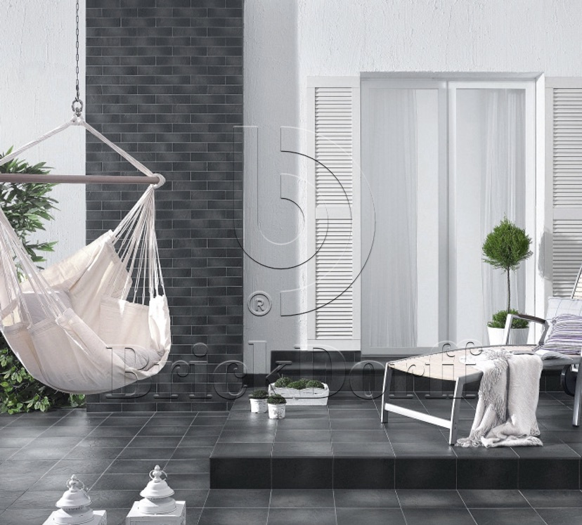 Semir Grafit клинкерная ступень с насечками противоскользящая 300x300x11 мм