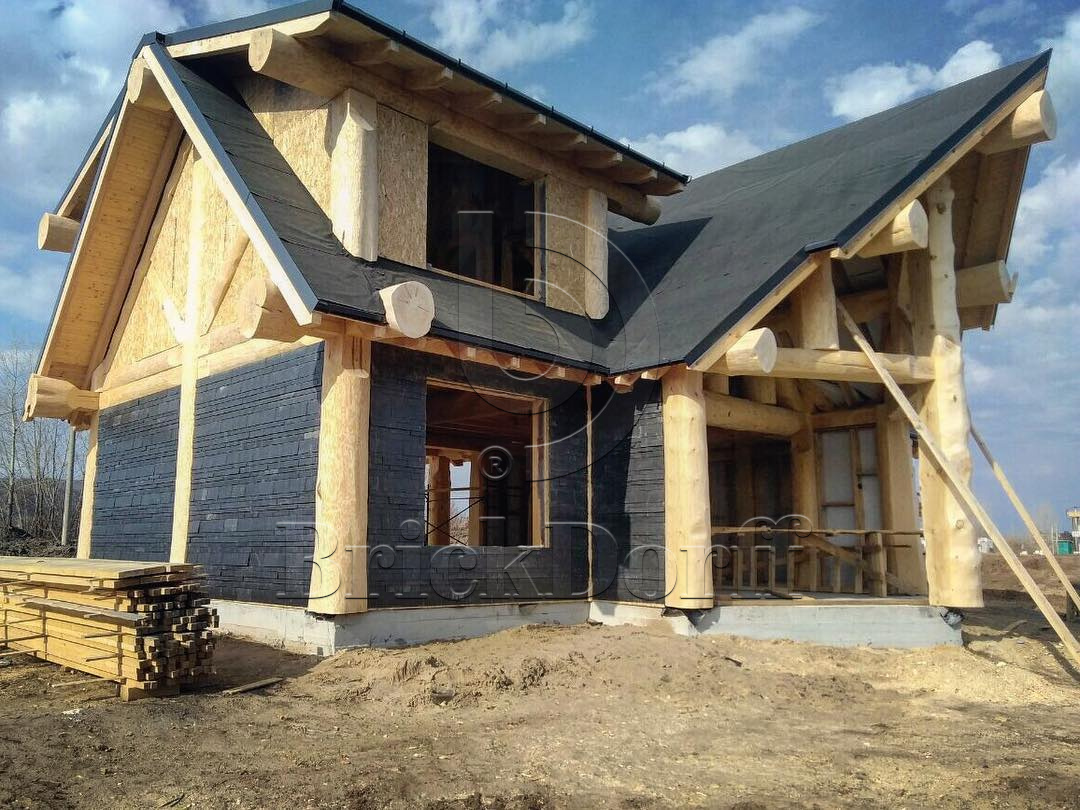 Камень отделка фасада и интерьера. Натуральный - природный камень СЛАНЕЦ плитка  400*220*5/7 мм