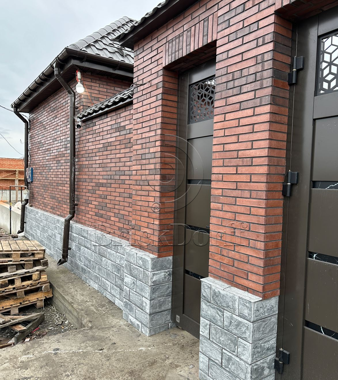 Фасадная ригельная плитка под клинкер Life Brick Римхен 370, 284*51*15 мм