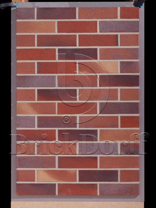 Кирпич облицовочный Клинкерный ABC 9105 Norddeich rot-blausand-farben-bunt genarbt-besandet NF 240*115*71 мм