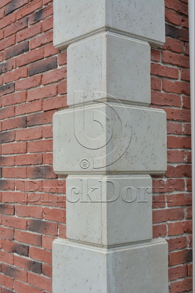 Фасадная облицовочная декоративная плитка травертин-касса 01