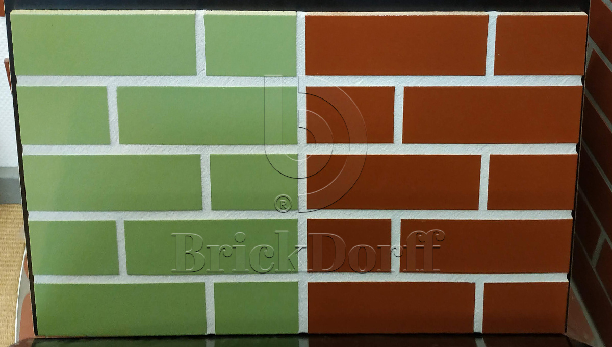 Глазурованная клинкерная фасадная плитка под кирпич ABC Braun 370 коричневая, 240*52*10 мм