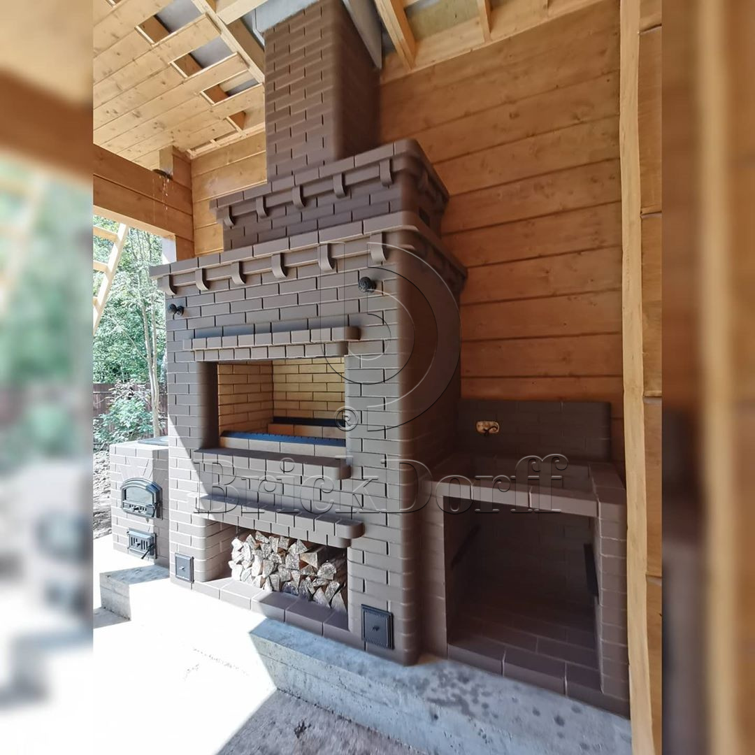 12.201100L Кирпич керамический полнотелый Печной Lode BRUNIS гладкий, 250*120*65 мм