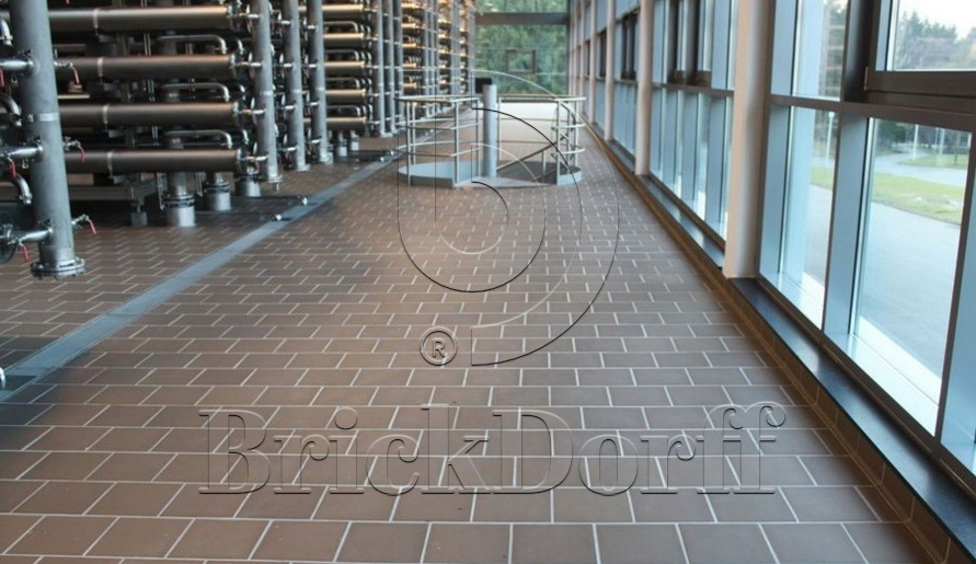 Кислотоупорная Клинкерная напольная плитка для промышленных помещений ABC Objekta Braun 240*115*15 мм