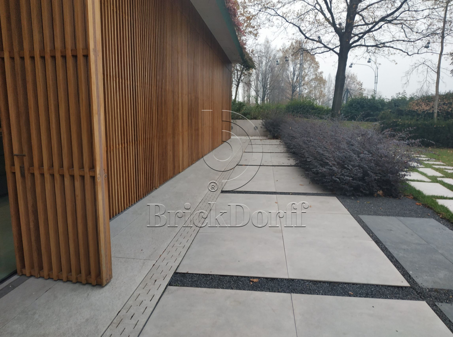 Тротуарная плитка Серая. Cliff Grigio 60 LASTRA 20mm / Клиф Гриджио 60 Ластра 20 мм 600х600х20мм