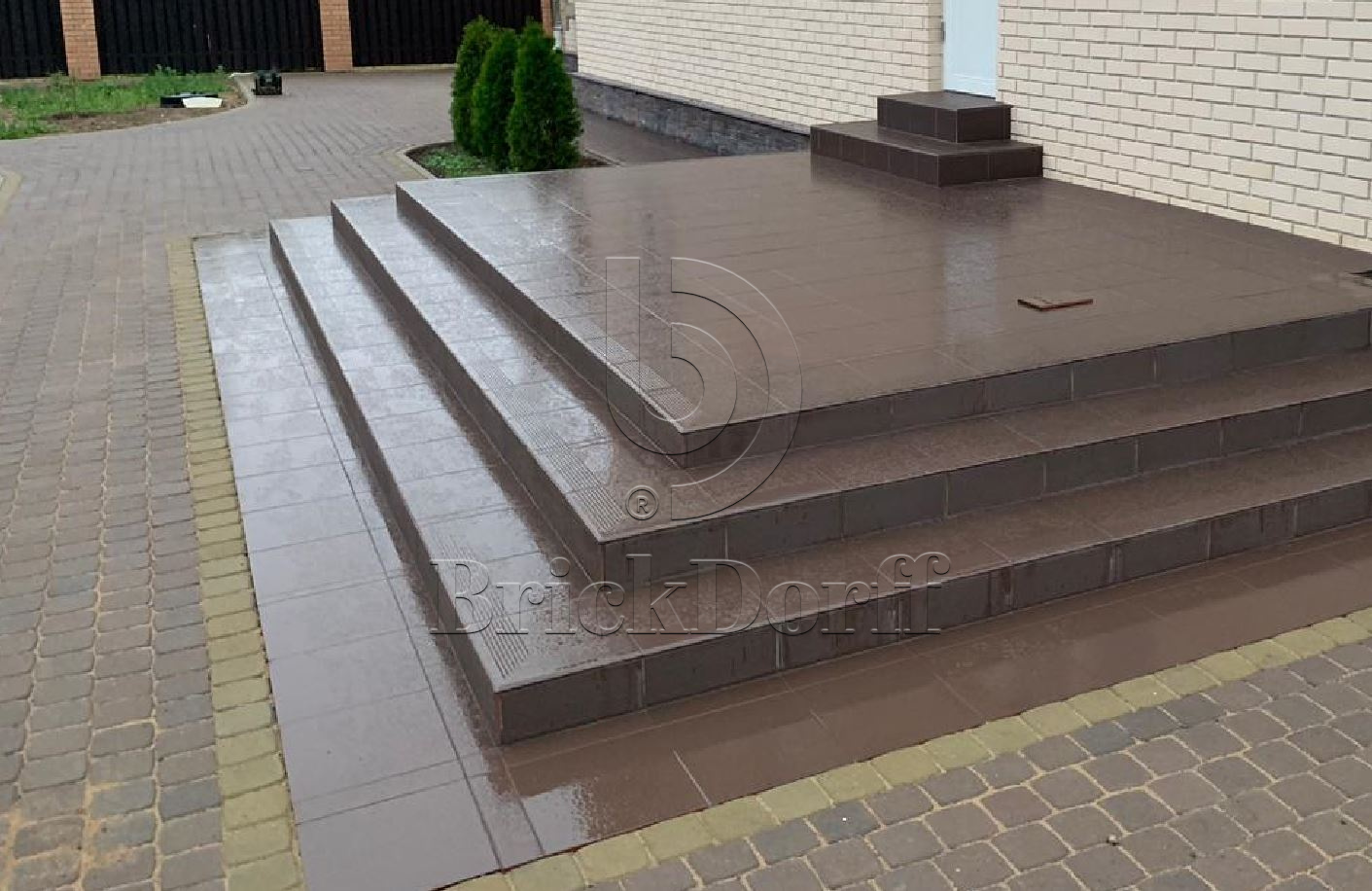 Клинкерная плитка Natural Brown 300X148х7 мм морозостойкая фасадная и цокольная плитка