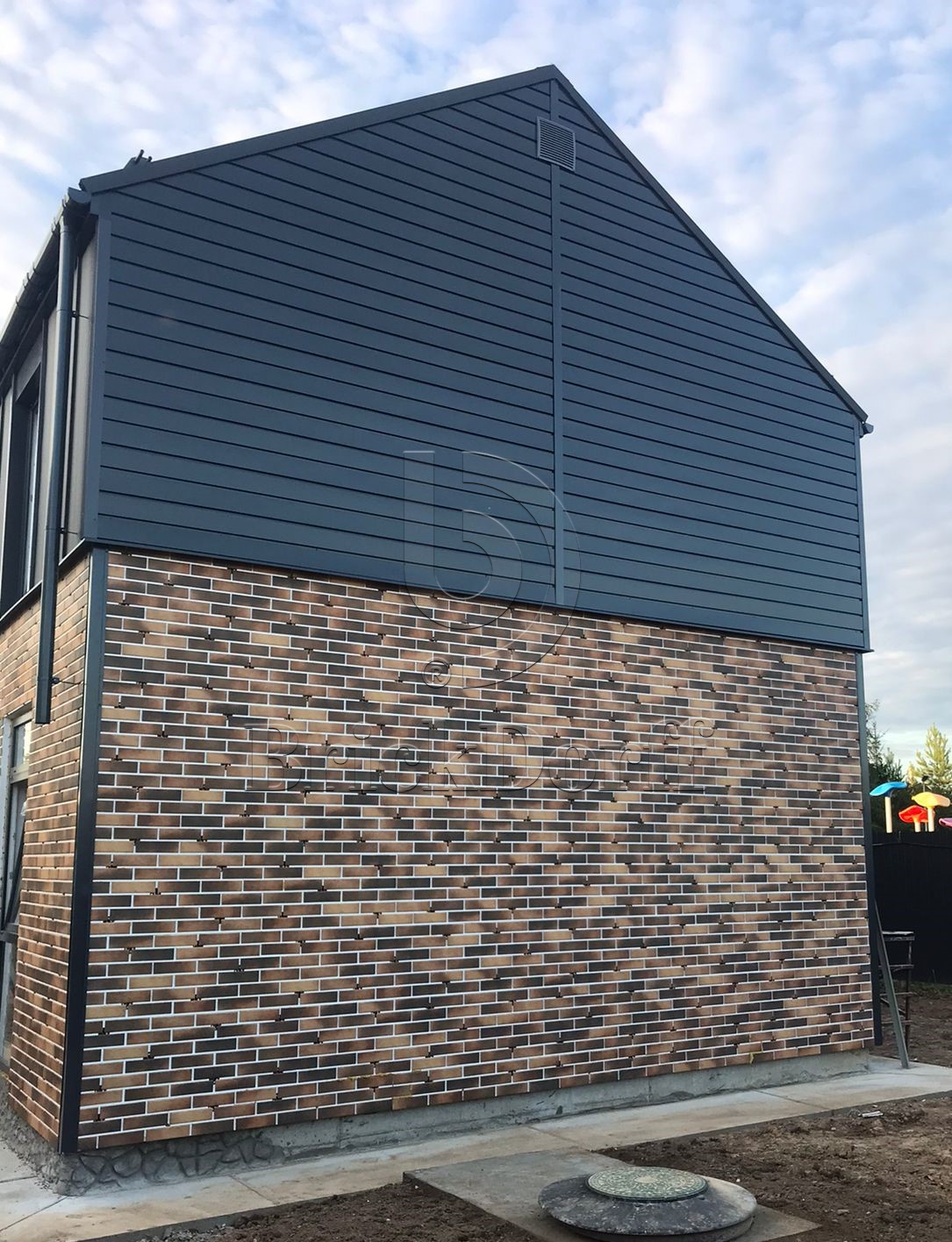 Retro Brick Curry фасадная термопанель из пенополистирола ППС 60 мм с клинкерной плиткой