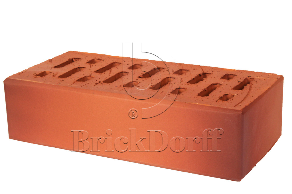 Кирпич клинкерный облицовочный красный терракотовый, Lode CEMINI гладкая, 250*120*65 мм