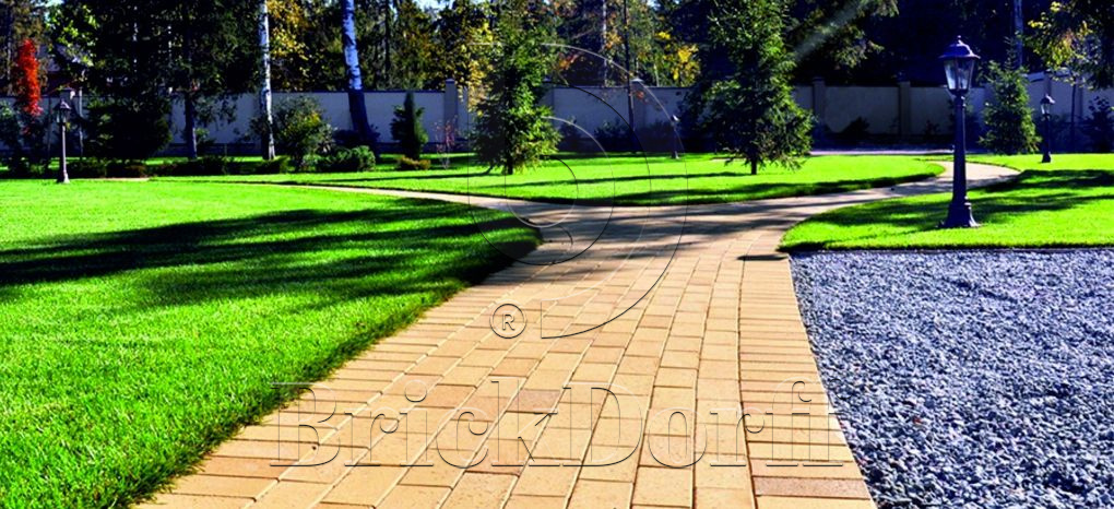 Тротуарная плитка / брусчатка Клинкерная ЛСР (RAUF Design) соломенный "Барселона" 200*100*50 мм