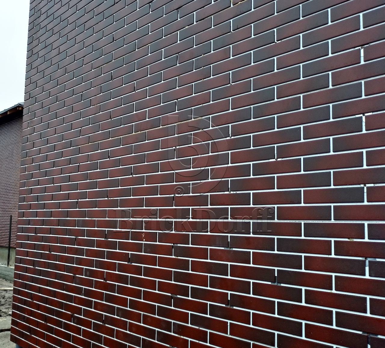 CLOUD BROWN 245X66х7,4 мм Клинкерная фасадная плитка под кирпич облицовочная коричневая