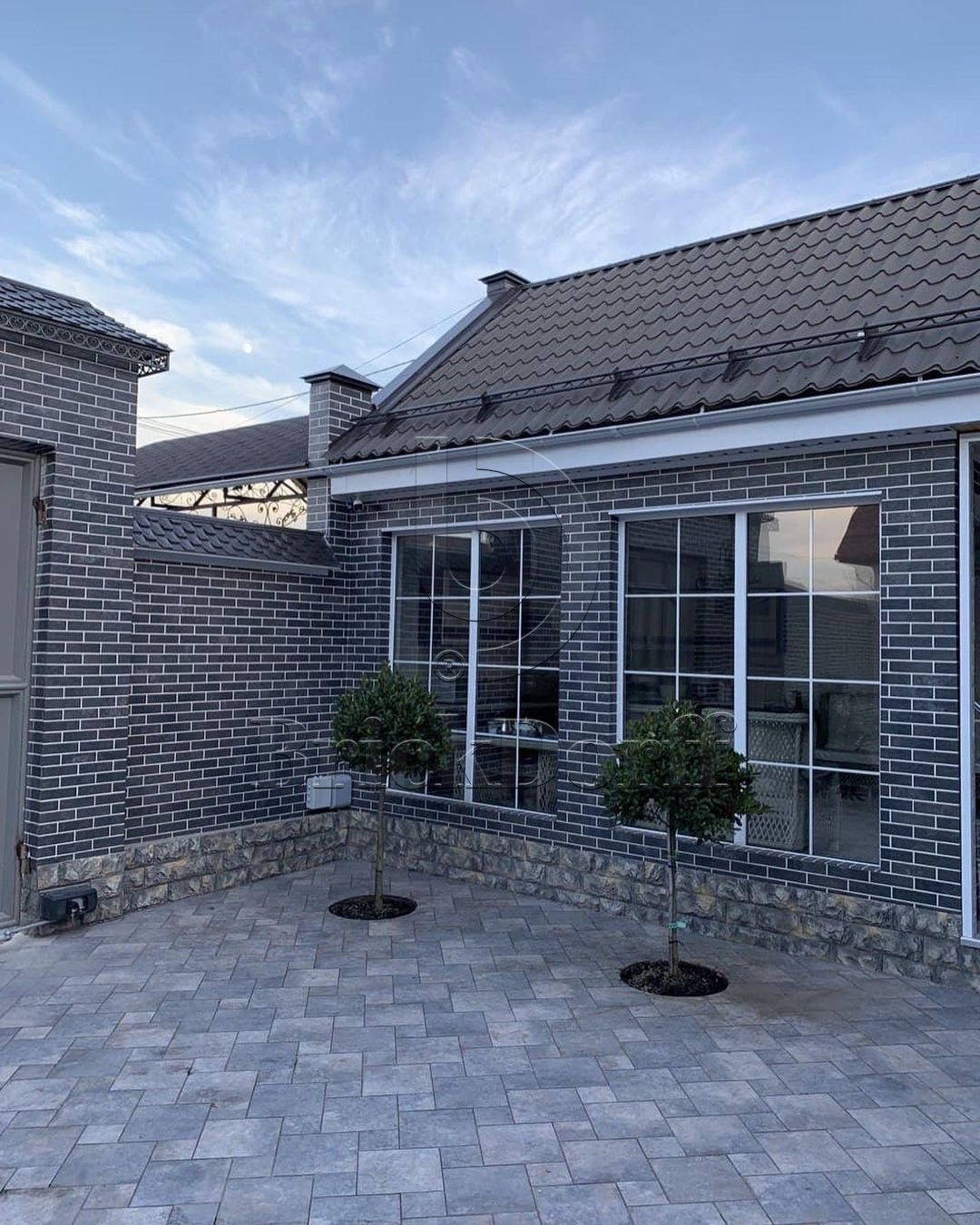 Viano Antracite 245X66х7,4 мм Клинкерная фасадная плитка под кирпич облицовочная, антрацит серый