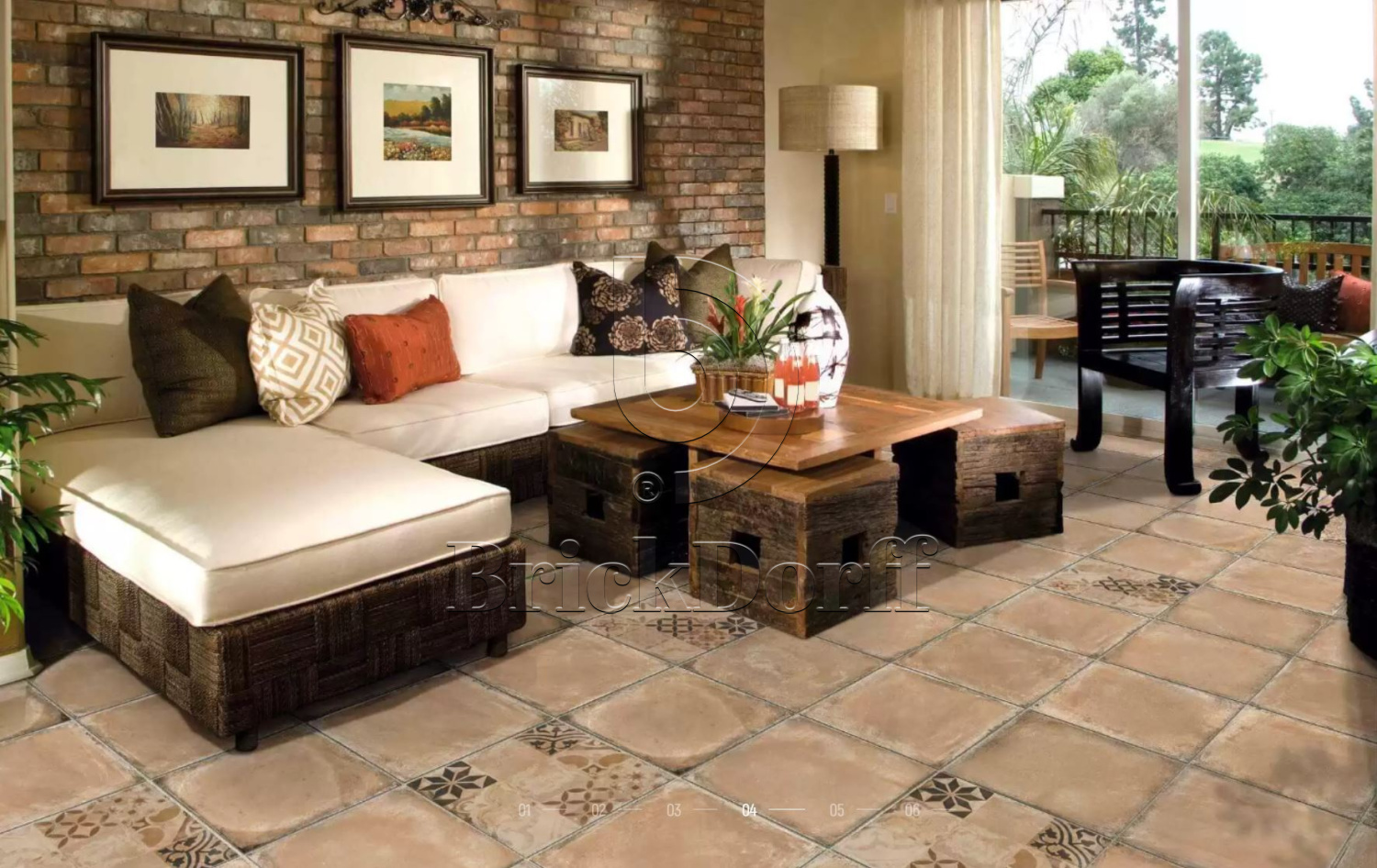 Alhamar PAJA Exagres 330*330*12 мм, клинкерная ступень флорентинер- с капиносом, противоскользящая