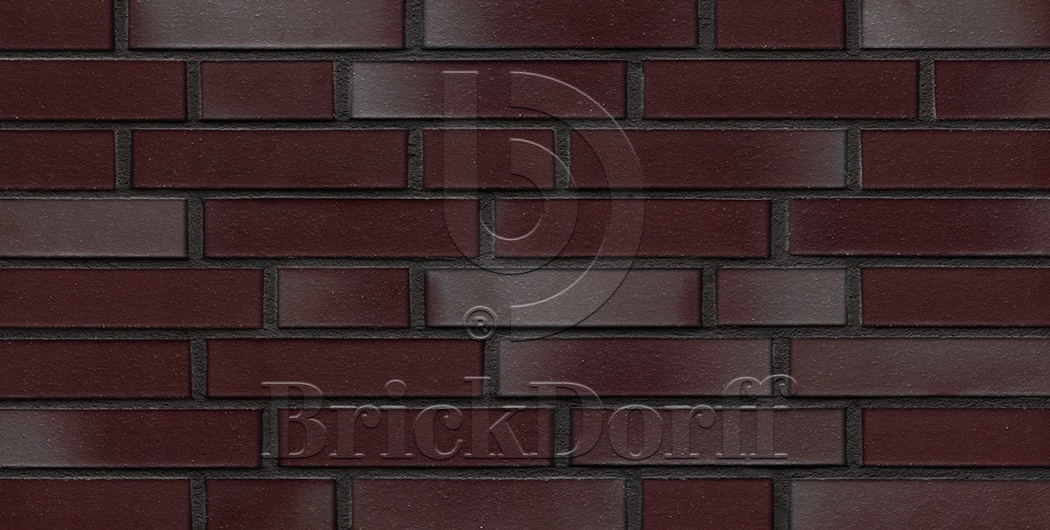 Кирпич облицовочный Клинкерный ABC 4654 Dessau bordeaux-blau glatt NF 240*115*71 мм