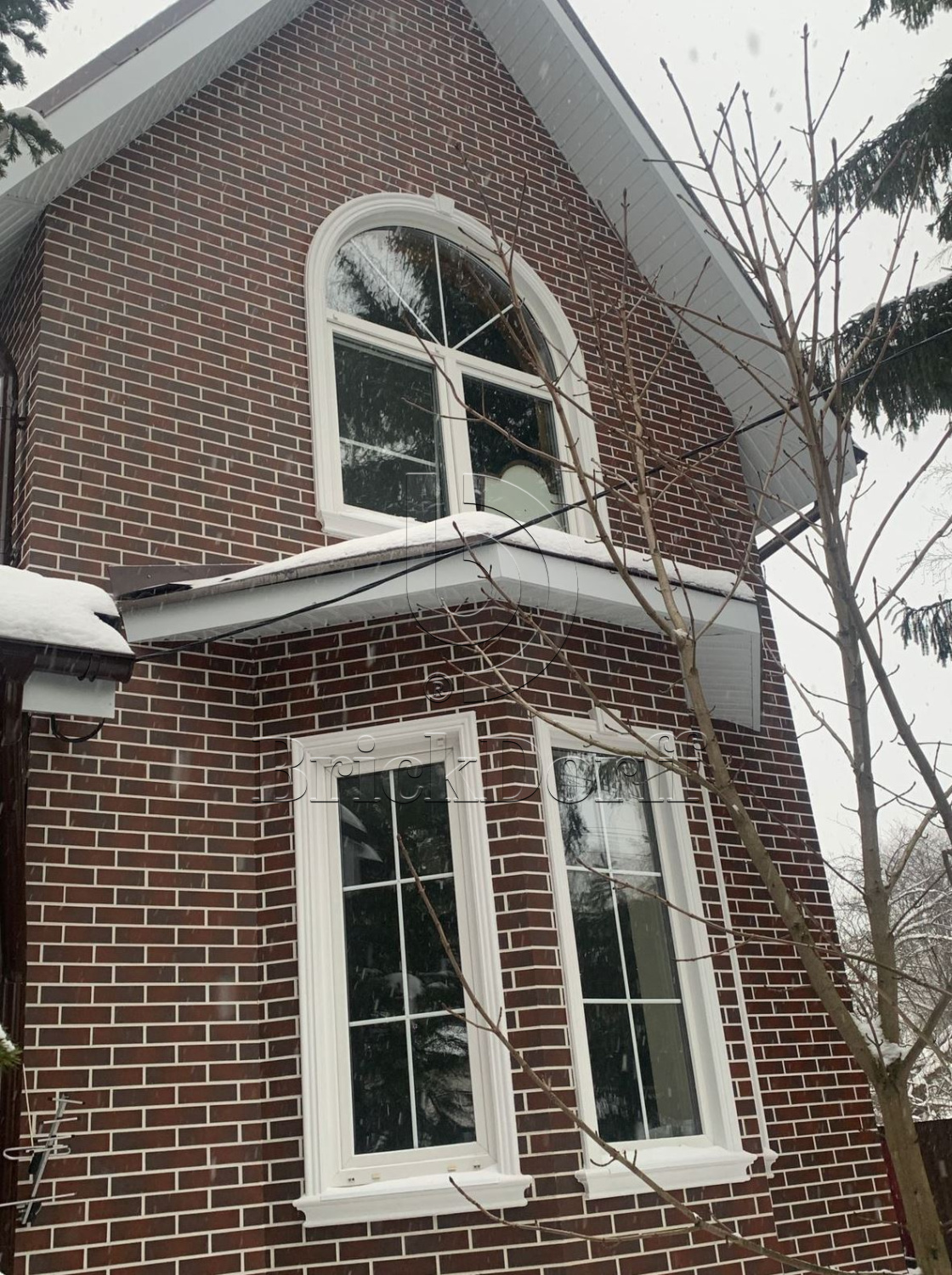 CLOUD BROWN 245X66х7,4 мм Клинкерная фасадная плитка под кирпич облицовочная коричневая