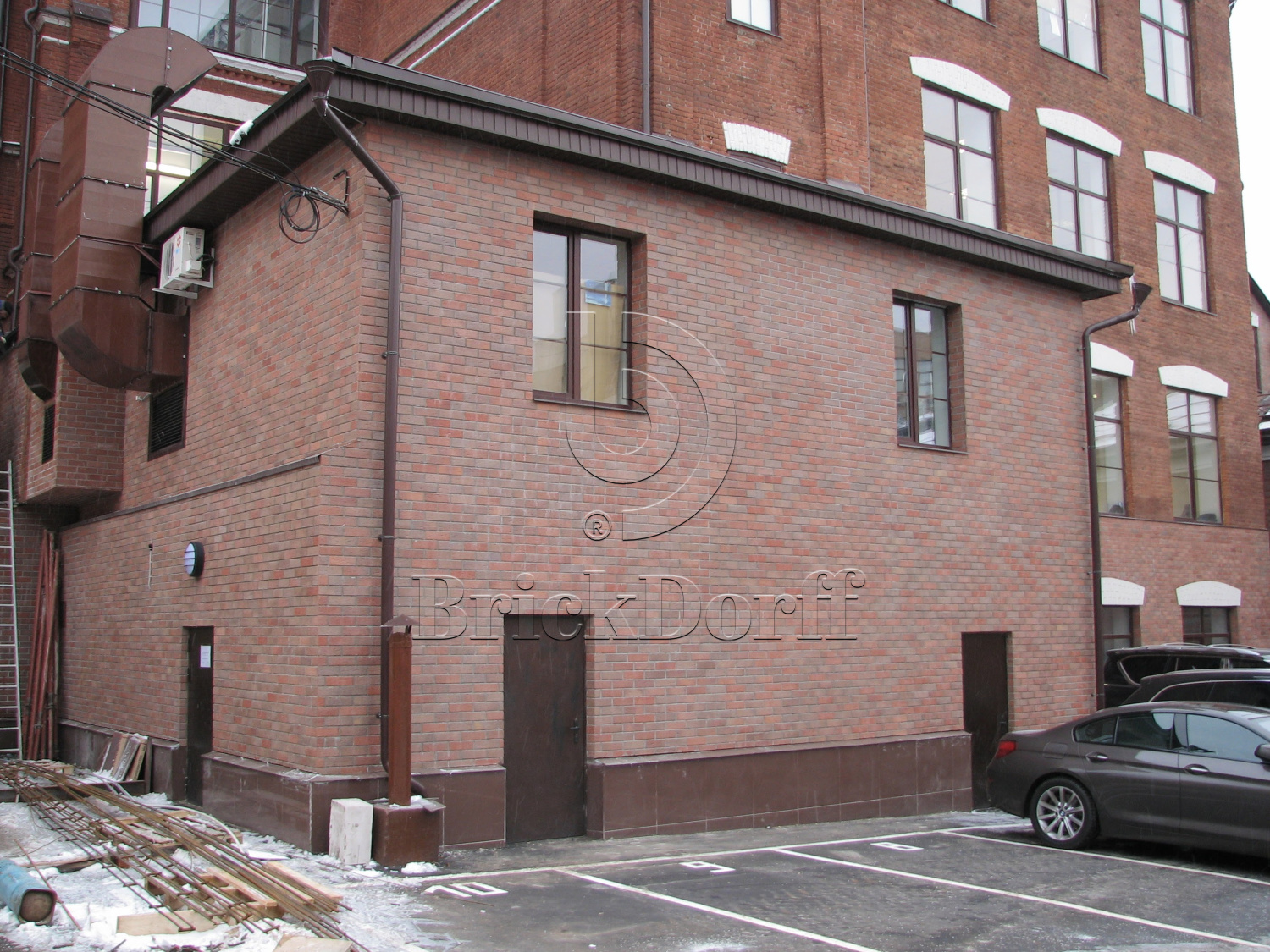 Клинкерная фасадная плитка облицовочная под кирпич Stroeher (Штроер) Keraprotect 416 rotterdam рельефная NF11, 240*71*11 мм