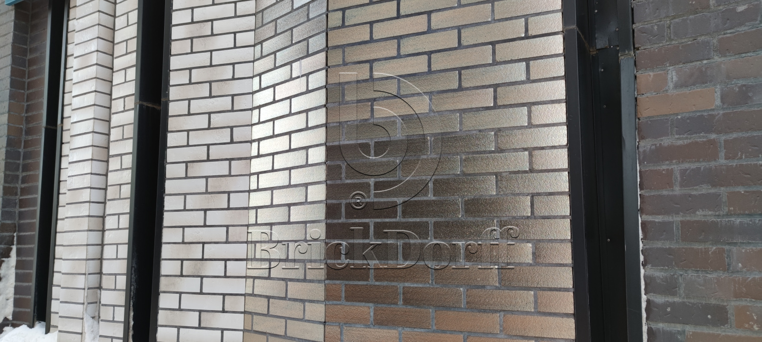 Золотая бронза 250х71х14 Клинкерная фасадная плитка облицовочная под кирпич для ВентФасада