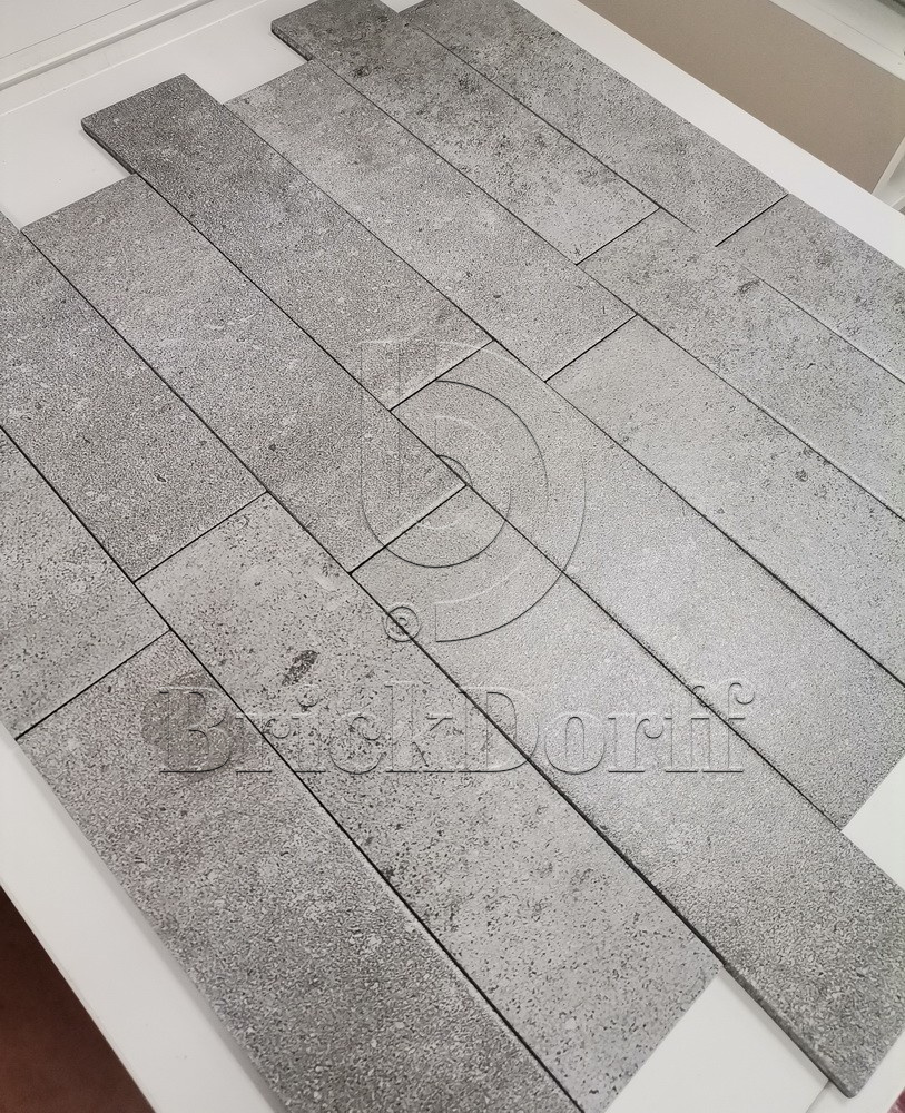 Юта-2 серая клинкерная фасадная плитка под кирпич 245*65*7 мм, керамин