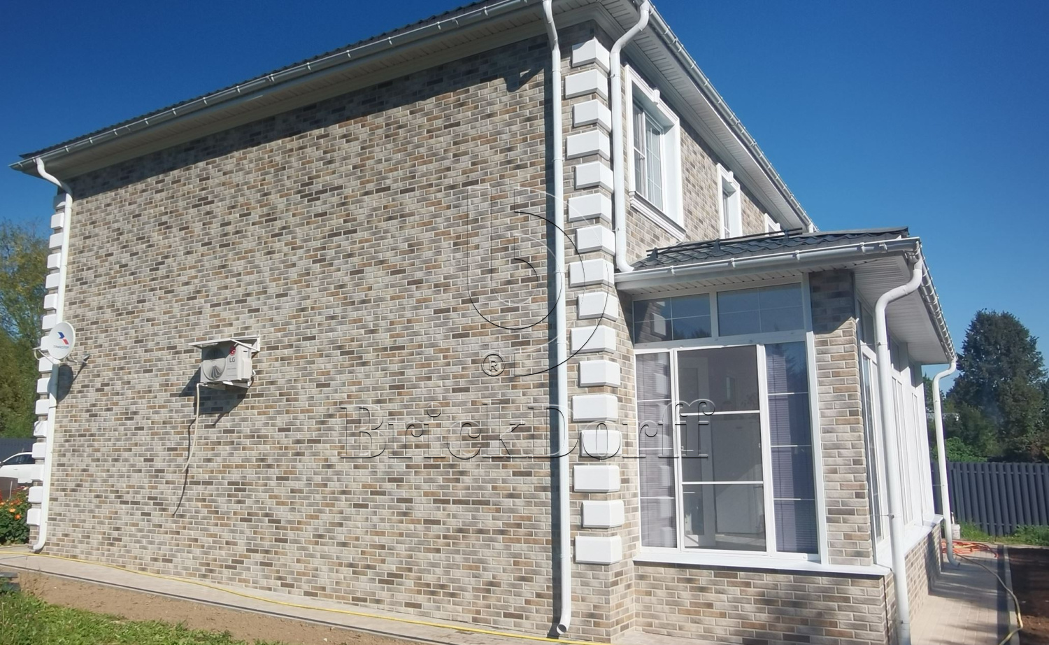 Loft Brick Pepper фасадная термопанель из пенополиуретана ППУ 65 мм